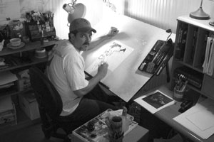 Chris Bachalo In Studio